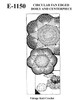 Crocheted Fan Doily pattern, Vintage 1946 Design E-1150