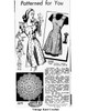 Mail Order Design 3079 Crocheted Doilies Newspaper advertisement.