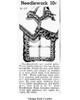 Mail Order Pattern No E-1107, Crocheted Edgings Newspaper Advertisement