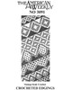 American Weekly Pattern No 3091, Six Crocheted Edgings