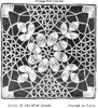 Vintage Flower Tablecloth Square Pattern Design 2422