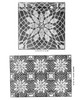 Joined illustration for flower square tablecloth Design 760