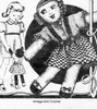 Vintage 1930s Crochet Doll Pattern, Laura Wheeler 1873