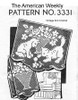 Kitten Filet Crochet Chair Doily Pattern No 3331