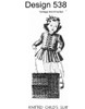 Girls Knitted Dress Pattern, Design 538