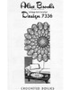 Large Pineapple Crochet Doily Pattern Design 7336