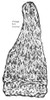 Illustration of knitted stocking cap.