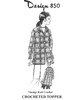 Granny Square Crochet Jacket Pattern, Plus Size Design 850