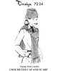 Crochet Garrison Cap and Scarf Pattern Design 7224