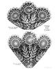 Crochet Pattern Illustration for Fern Doilies Design 975