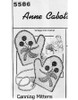 Vintage Crochet Potholder Mitts Pattern, Anne Cabot 5586