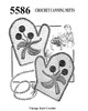 Vintage Crochet Canning Mitts Pattern, Potholders No 5586