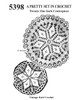 Crochet Centerpiece Doilies, Cross and Crown, Anne Cabot 5398