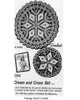 Mail Order Pattern No 5398 Cross and Crown Crochet Doilies Newspaper Advertisement