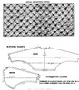Shrug Knitting Pattern Stitch Illustration with blocking chart