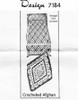 Pineapple Crochet Afghan Pattern, Mail Order Design 7184