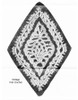 Diamond Crochet Pineapple Medallion Pattern Illustration no 7184