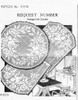 Vintage Filet Bluebird Roses Doily Scarf Pattern No 2059