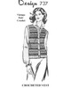 Striped Vest Crochet Pattern Mail Order Design 737