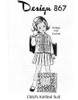 Girls Knitted Suit Jacket Skirt Pattern Design 687