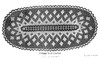 Large Oval Crochet Doily pattern illustration for Design 6979