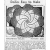 Laura Wheeler 2565 Crochet Doilies Newspaper Advertisement