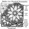 Crochet Poinsettia Star Doily Pattern, Mail Order 6847