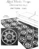 Crochet Star Rug Pattern, Large Squares Laura Wheeler Design 1545