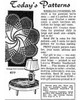 Pinwheel Crochet Doily Newspaper Advertisement Laura Wheeler Design 677