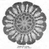 Large crochet pineapple arrow doily illustration for Mail Order Design 953