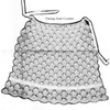 Pineapple crocheted apron pattern illustration