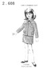 Girls two piece knitted suit pattern, Anne Cabot 2608