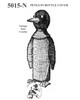 Vintage crochet pingouin bottle cover pattern No 5015-N
