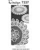 Pineapple bordered doilies pattern small medium large design 7337