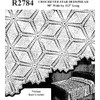 Crochet Star Bedspread Motif Pattern Peggy Roberts R2784
