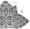 Large Oblong Crochet Pineapple Doily Pattern Illustration Design 7364