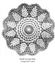 Crochet Fern Doily Pattern Illustration, Laura Wheeler Mail Order Design 940