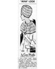 Mail Order Design 810, Knitted Mink Hat Capelet Newspaper Advertisement