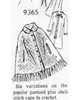 Mail Order Design 9365, Crochet Cape Newspaper Advertisement