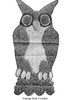 Hot Plate Mat Crochet Pattern Illustration, Owl Design 7293