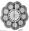 Rosette Crochet Doily Pattern Illustration for Mail Order Design 973