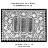 Filet Crochet Placemat Pattern, Trailing Vine with Daisies