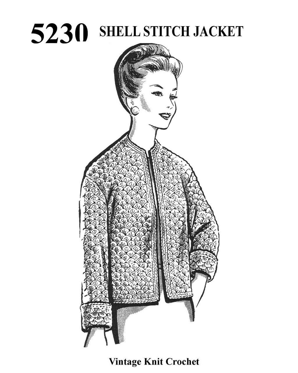 Crocheted Chanel Jacket Pattern in Plus Sizes