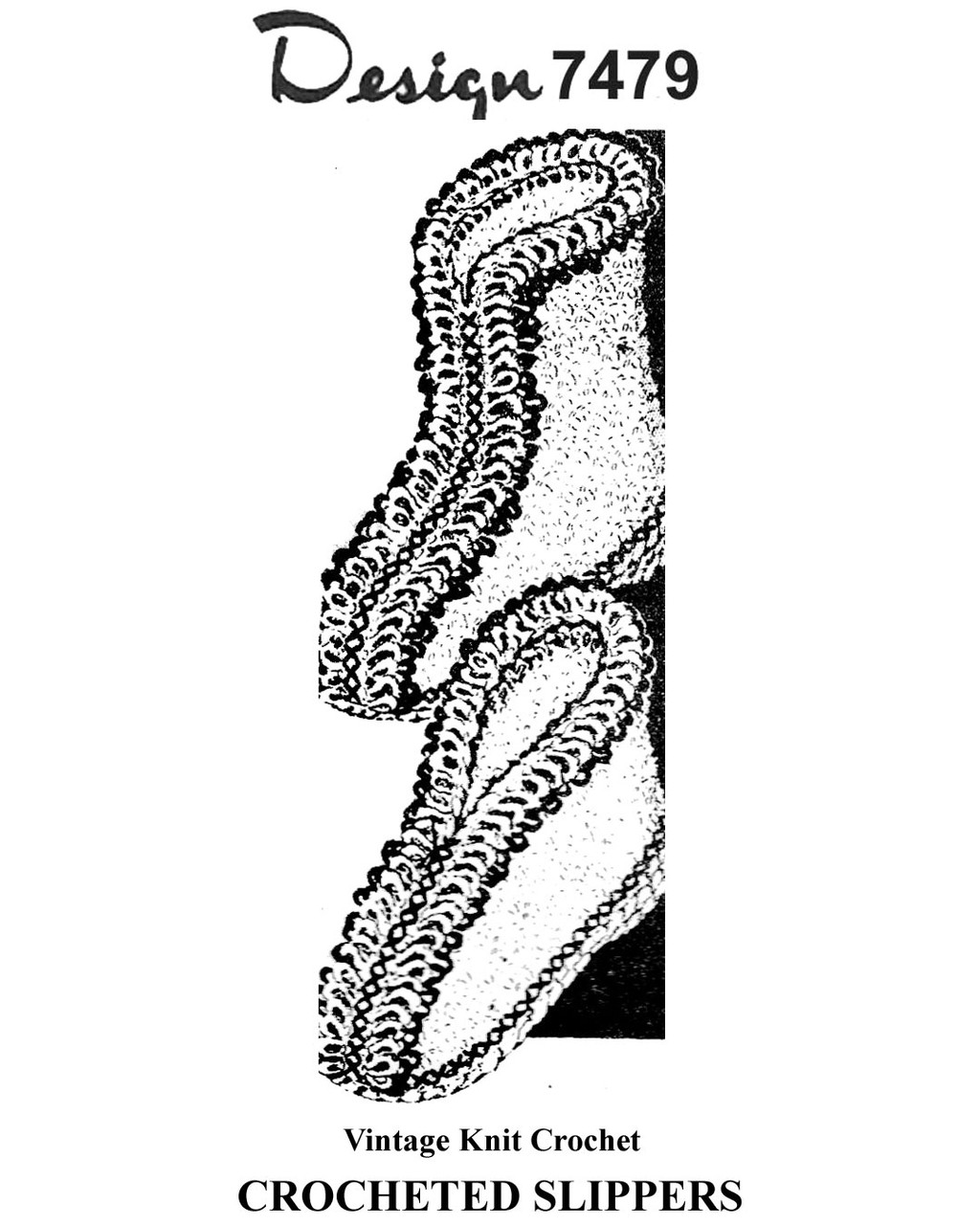 Loop Stitch Crocheted Slippers and Boots Pattern Design 7479