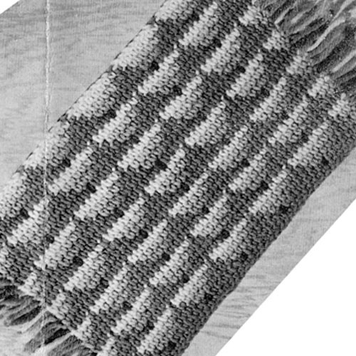 Two Tone Strips Crochet Afghan Pattern 