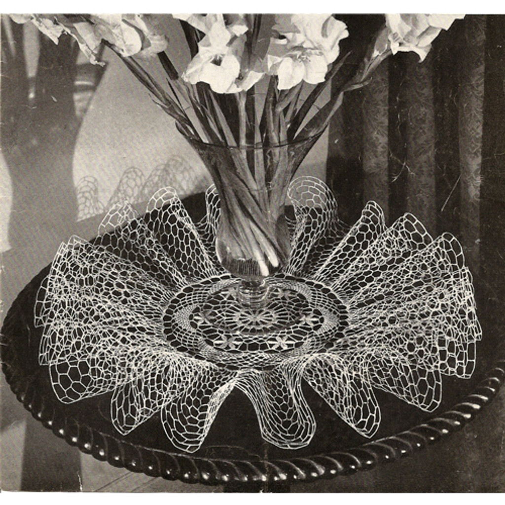 Crochet Zephyr Ruffled Doily Pattern 