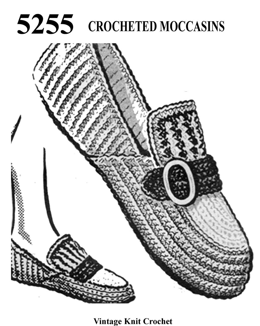 Mens Misses Crochet Loafers Pattern