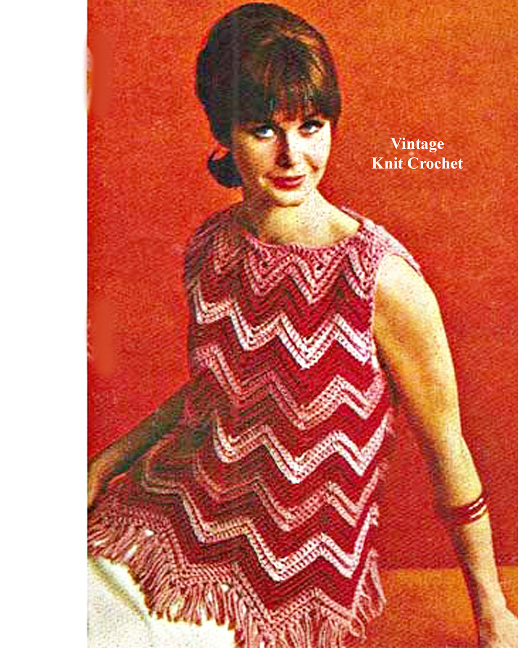 Ameri Vintage FRINGE PATTERN KNITSEW｜トップス 