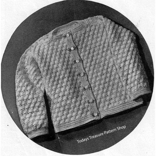 Little Girls Crocheted Cardigan Pattern