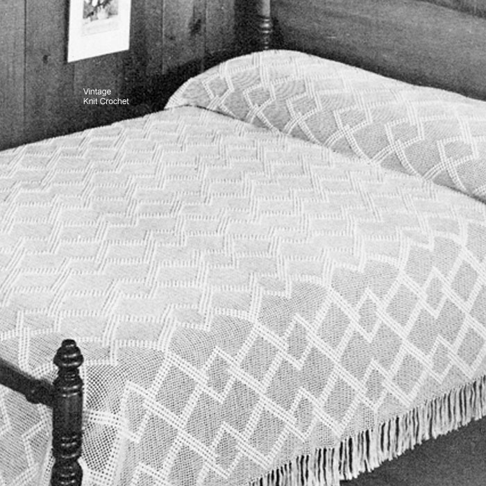 Crochet Diamond Bedspread Pattern
